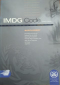 IMDG Code International Maritime Dengerous Goods Code 2000 ( Supplement )