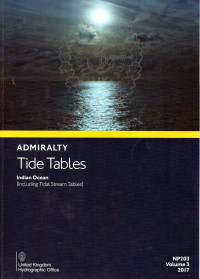 Admiralty Tide Tables Vol. 3 : Indian Ocean (Including Tidal Stream Tables)